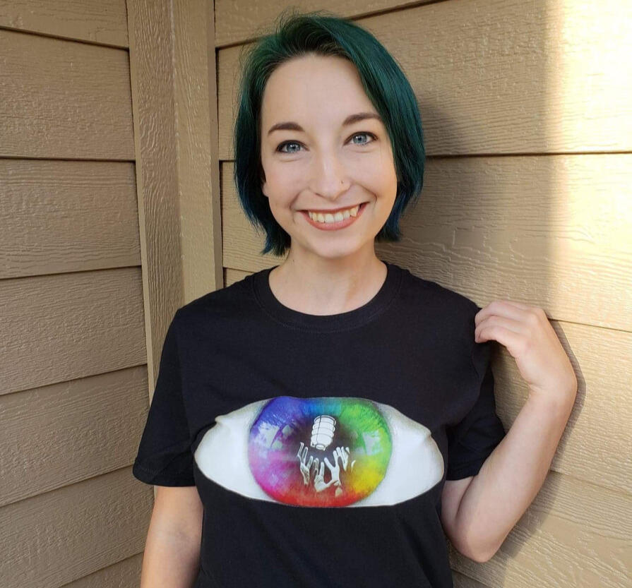 Radiant Memories. Album Cover & Merch Design. 2018. A vibrant and surreal representation to seeing the band Process of Illumination through their eyes.